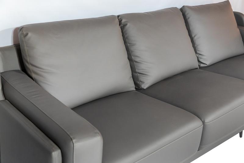 Ghế sofa văng da cao cấp chân sắt sang trọng