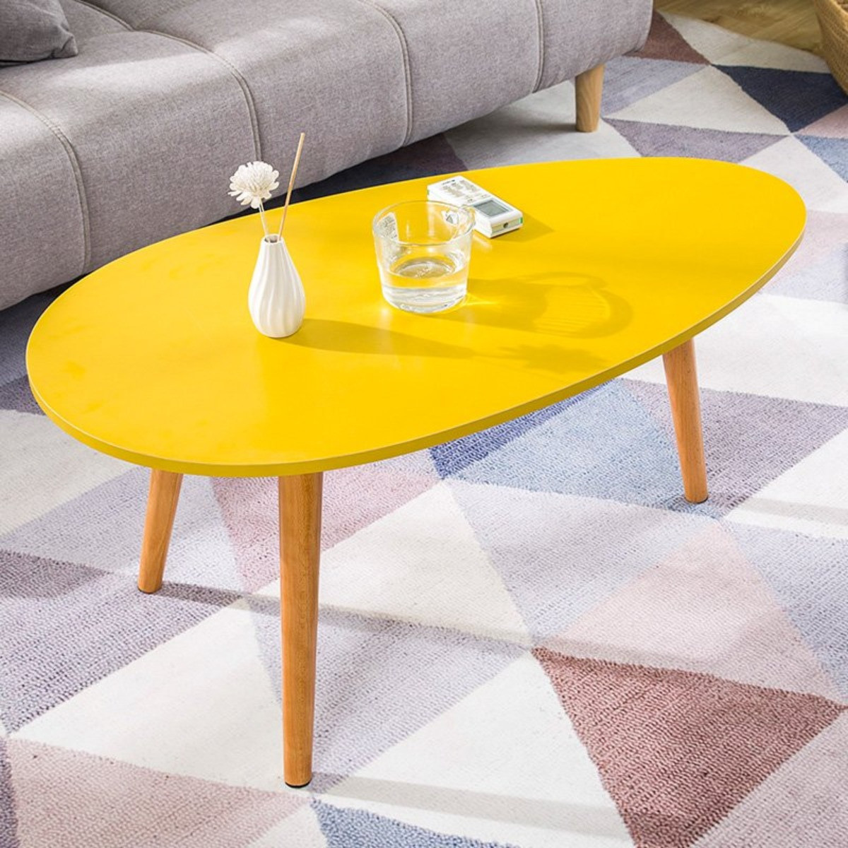 Bàn Trà IGEA phong cách Bắc Âu Màu vàng