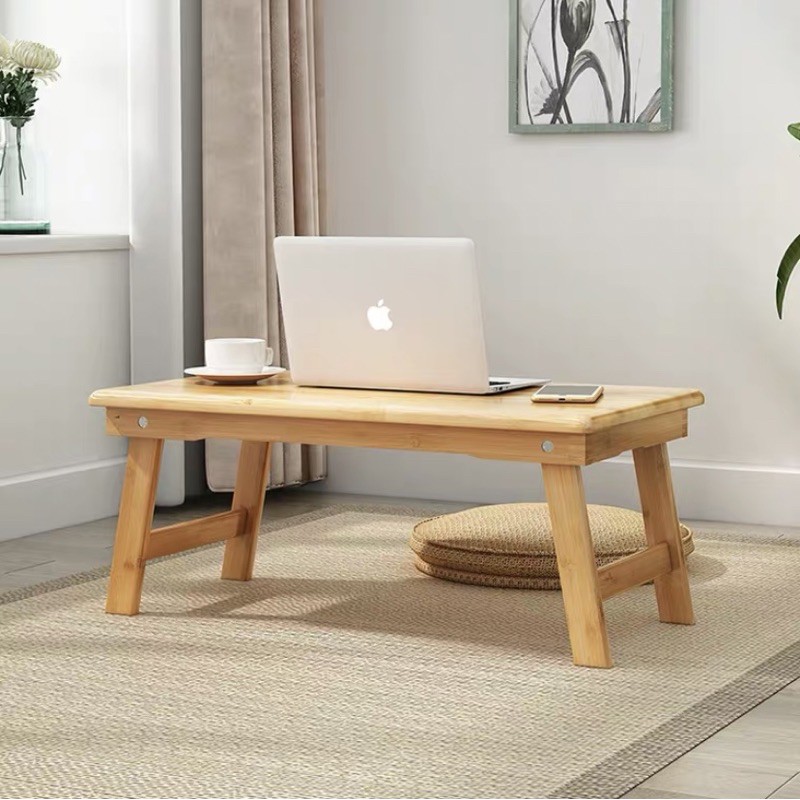Bàn trà đạo chân xếp gỗ tự nhiên