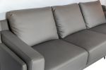 Ghế sofa văng da cao cấp chân sắt sang trọng